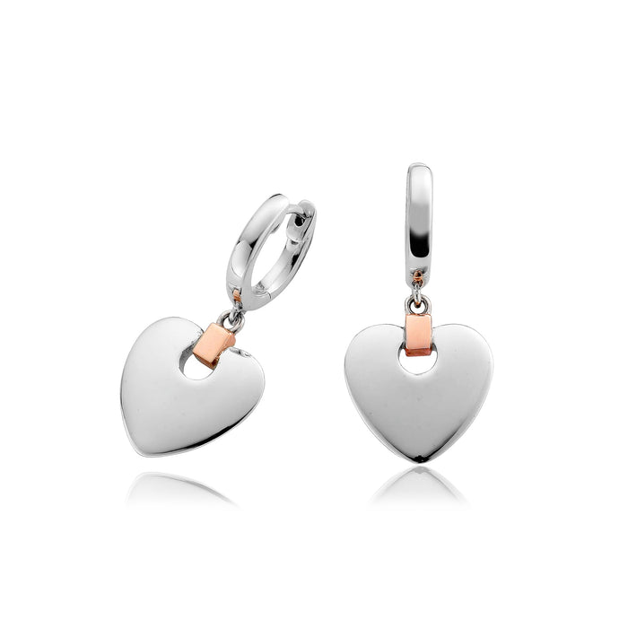 Cariad Heart Drop Earrings by Clogau® - Giftware Wales