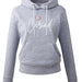 Cariad Heart Womens Welsh Hoodie (Colour Choice) - Giftware Wales