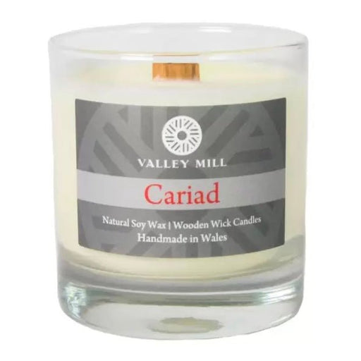 Cariad Soy - Wooden Wick Candle - Giftware Wales