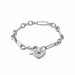 Cariad® Sparkle Silver Heart Bracelet - Giftware Wales