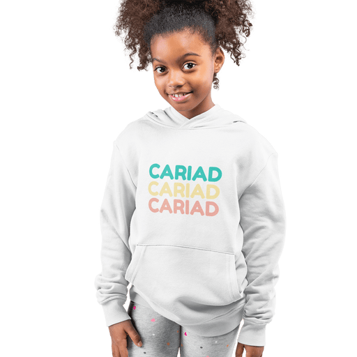 Cariad Welsh Language - Girls Hoodie - Giftware Wales