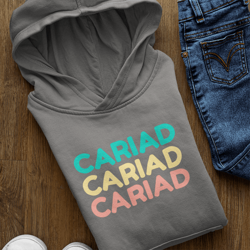 Cariad Welsh Language - Girls Hoodie - Giftware Wales