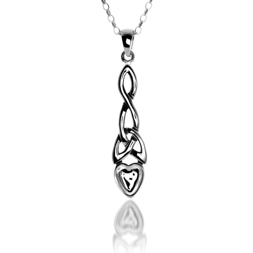 Celtic Welsh Lovespoon Heart - Pendant By Sea Gems® (5180) - Giftware Wales