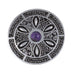 Celtic Wheel Gemstone Brooch By St. Justin (Pb55P) - Giftware Wales