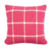 Chequered Pink Cushion - Pure New Wool by Tweedmill® - Giftware Wales