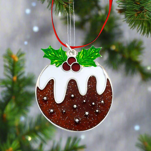 Christmas pudding tree decoration PO141 - Giftware Wales