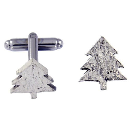 Christmas tree T-bar cufflinks (CC972T) - Giftware Wales