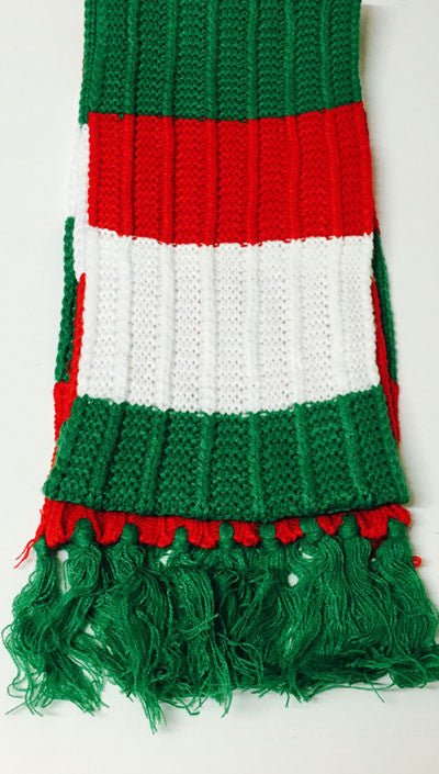 Chunky Retro Knitted Welsh Scarf - Giftware Wales