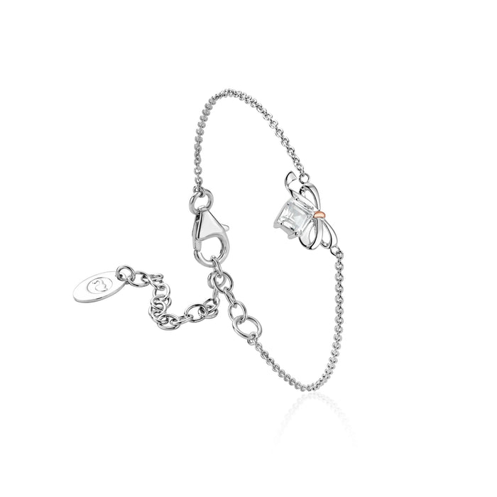 Clogau Christmas Bow Silver Bracelet - Giftware Wales