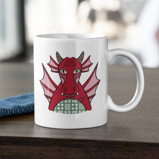 Comical Welsh Dragon Mug - Giftware Wales