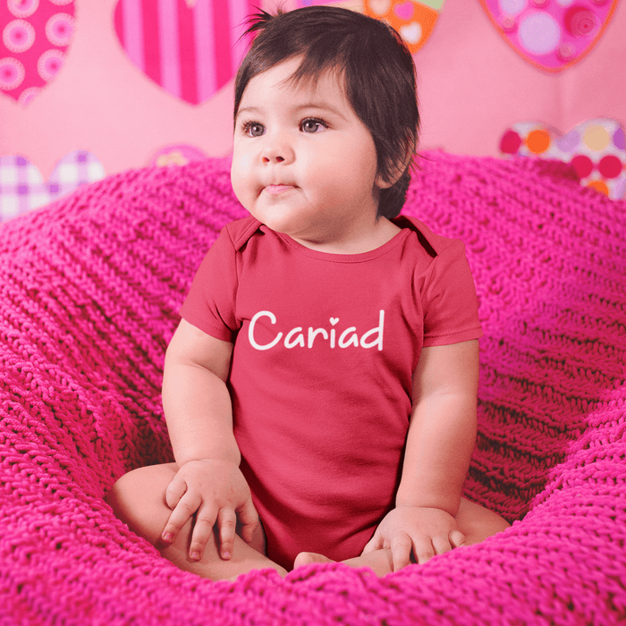 Cute Cariad - Welsh Baby Grow (Love) - Giftware Wales