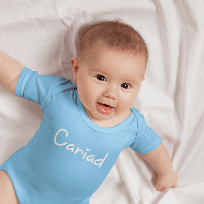 Cute Cariad - Welsh Baby Grow (Love) - Giftware Wales