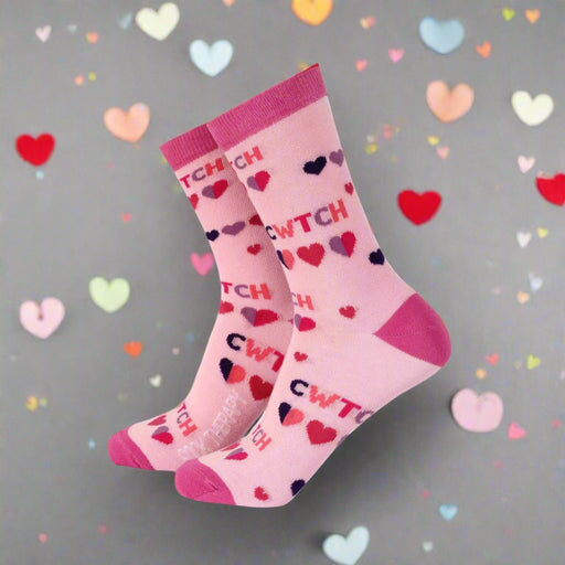 Cwtch (Cuddle) – Women’s Bamboo Socks - Giftware Wales