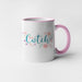 Cwtch Floral Welsh Mug - Pink - Giftware Wales