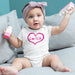 Cwtch Heart Baby Vest - Available in 3 colours - Giftware Wales