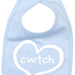 Cwtch Heart - Welsh Baby Bib (Choice Of 4 Colours) - Giftware Wales