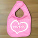 Cwtch Heart - Welsh Baby Bib (Choice Of 4 Colours) - Giftware Wales