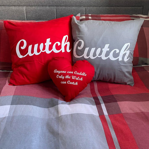 Cwtch Welsh Cushion Set - 3GRH - Giftware Wales