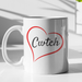 Cwtch And Heart - Bone China Hug Mug (Hand Warmer)