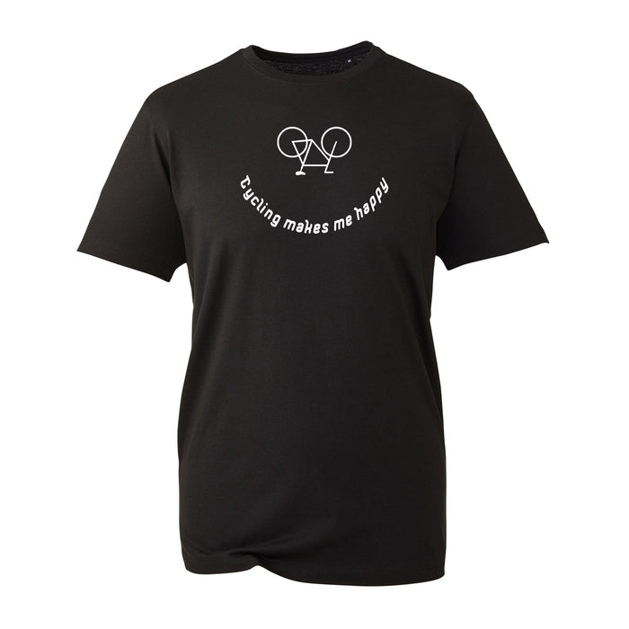 Cycling makes me happy - Organic Cycling T-Shirt - Giftware Wales