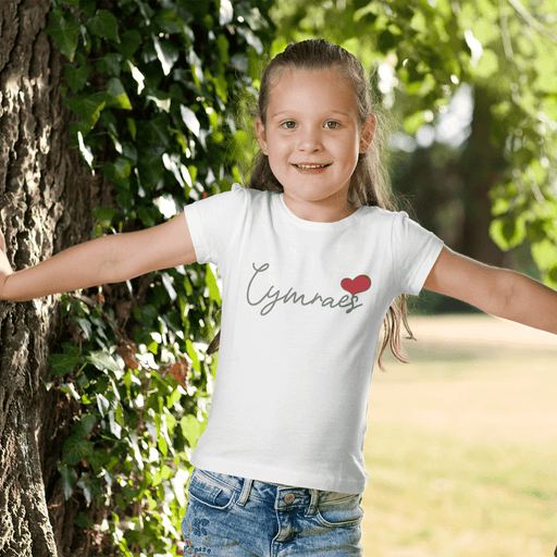 Cymraes Welsh Language - Girls T Shirt - Giftware Wales