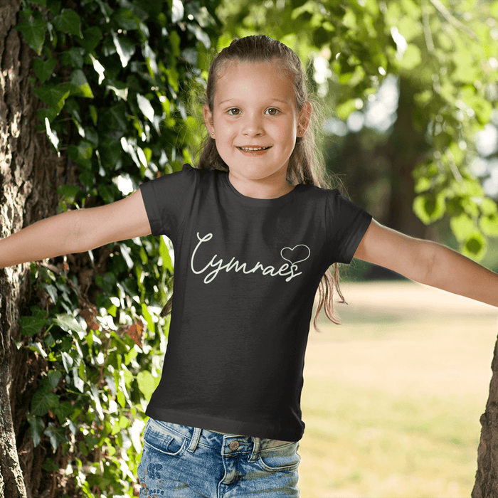 Cymraes Welsh Language - Girls T Shirt - Giftware Wales