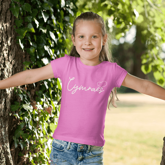 Cymraes Welsh Language - Girls T Shirt - Giftware Wales