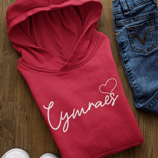 Cymraes Welsh Language - Kids Hoodie - Giftware Wales