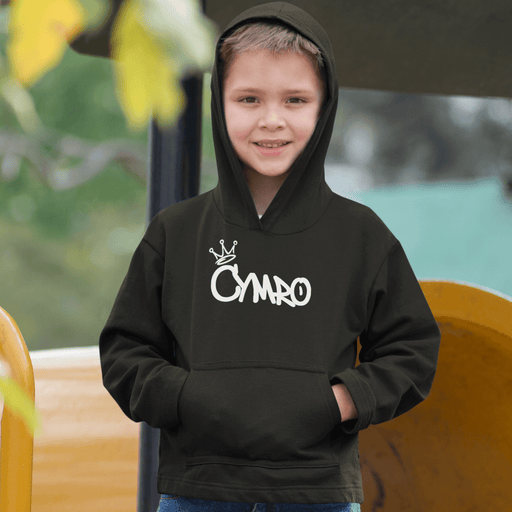 CYMRO Welsh Language - Kids Hoodie - Giftware Wales