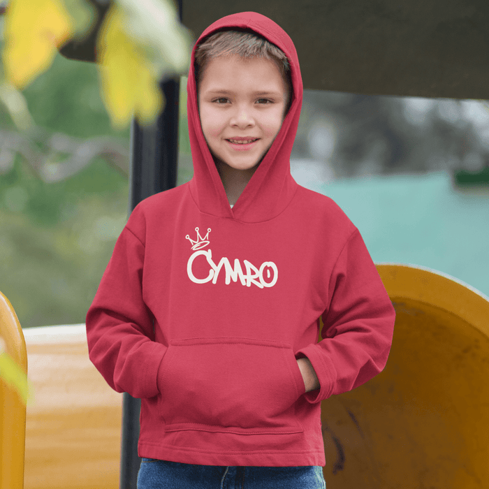 CYMRO Welsh Language - Kids Hoodie - Giftware Wales