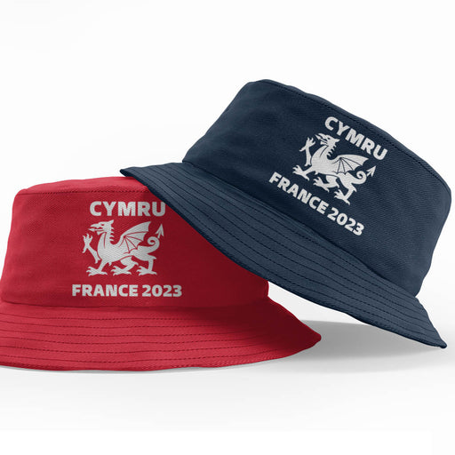 Cymru Dragon France 2023 Bucket Hat - Giftware Wales