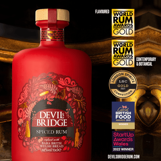 Devils Bridge Spiced Rum, 42% 20cl - Giftware Wales