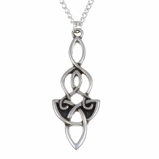 Dragon knot Pendant - Pewter (PN691) - Giftware Wales