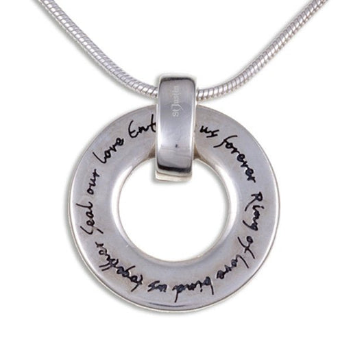 English Love Pendant - Silver (Sp946) - Giftware Wales