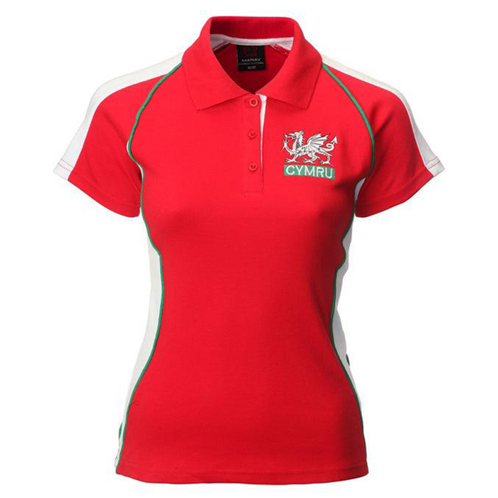 Ladies Cymru Fashion Rugby Shirt | Stylish Welsh Rugby-Inspired Top with Modern Tailored Fit | Comfortable, Breathable & Durable Fabric | Perfect for Match Days, Everyday Wear & Showing Welsh Pride