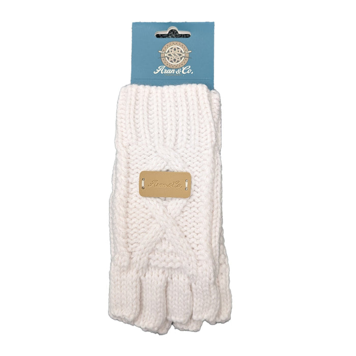 Aran Ladies Fingerless Gloves
