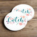 Flower Cwtch Ceramic Coaster Set of 4 - Giftware Wales