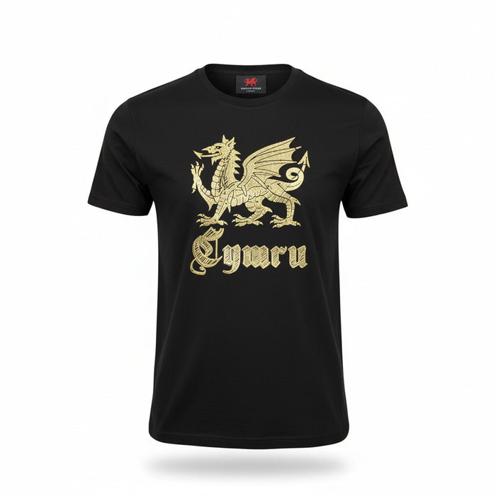 New Cymru Gold Foil T-Shirt