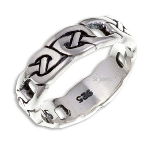 Four Knot Ring St Justin SR908 - Giftware Wales