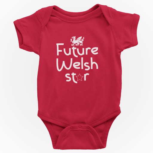 Future Welsh Star Baby Vest - Giftware Wales
