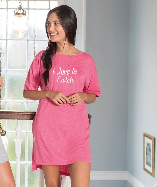 Girls Oversized sleepy T - i Love to cwtch - Giftware Wales
