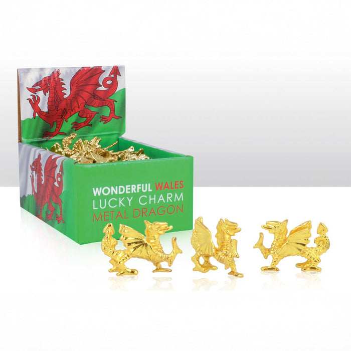 Wales Metal Dragon Figure Charm In CDU 0050