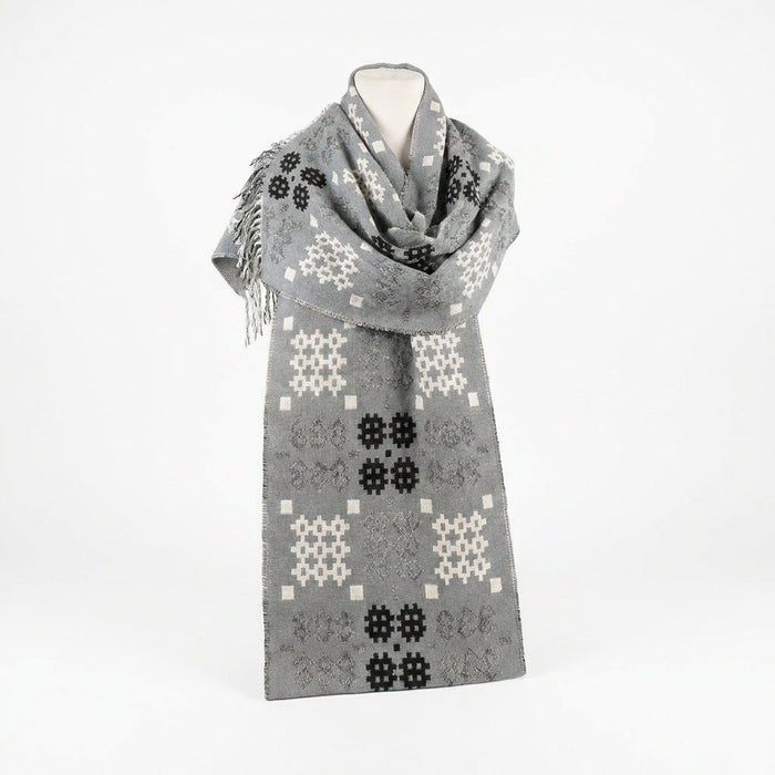 Dark Grey Tapestry Scarf