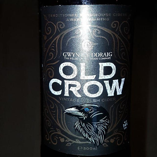 Gwynt y Ddraig, Old Crow Cider, 500ml Bottle - Giftware Wales