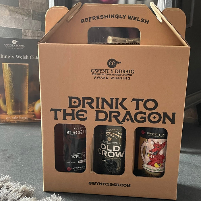 Gwynt y Ddraig Welsh Cider Gift Box - Strong - Giftware Wales