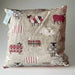 Handmade Sheep Cushion - Lizzie® Square Red - Giftware Wales