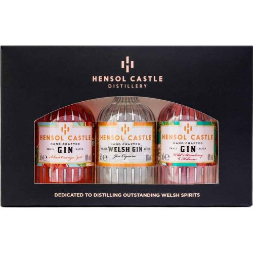 Hensol Castle Gin Gift Pack, 3 x 5cl - Giftware Wales