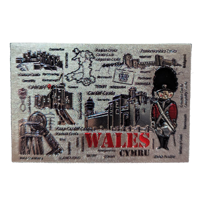 Wales Landmarks Foil Magnet