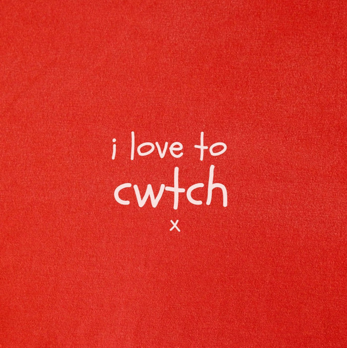 i love to cwtch Baby Cotton Blanket Shawl - Giftware Wales