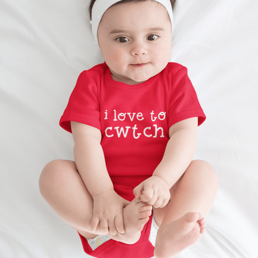 I Love To Cwtch - Welsh Baby Grow - Available in 3 Colours - Giftware Wales